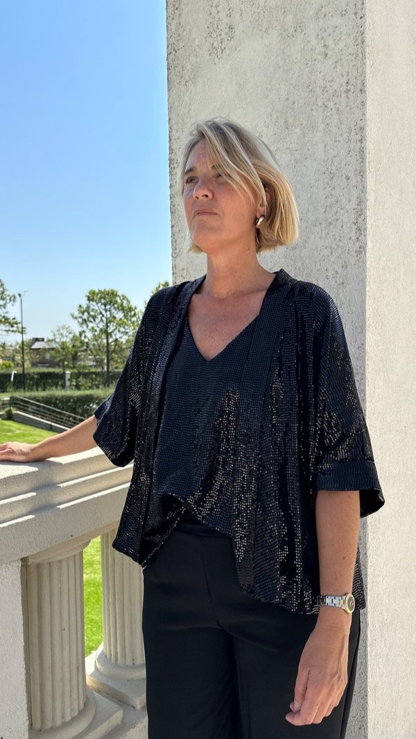 Producto - Blazer brillos negro