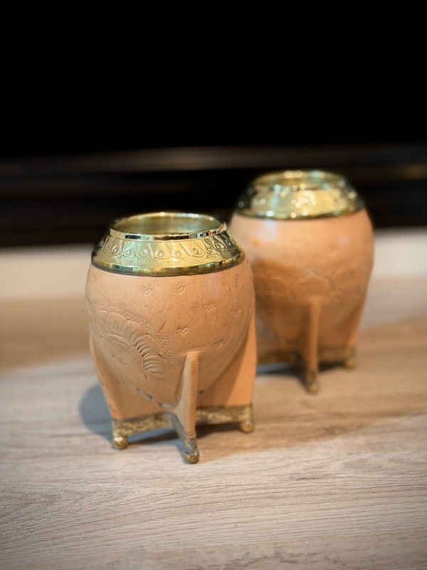 Producto - Torpedo Bronce repujado - base alpaca y bronce - Crudo - 0