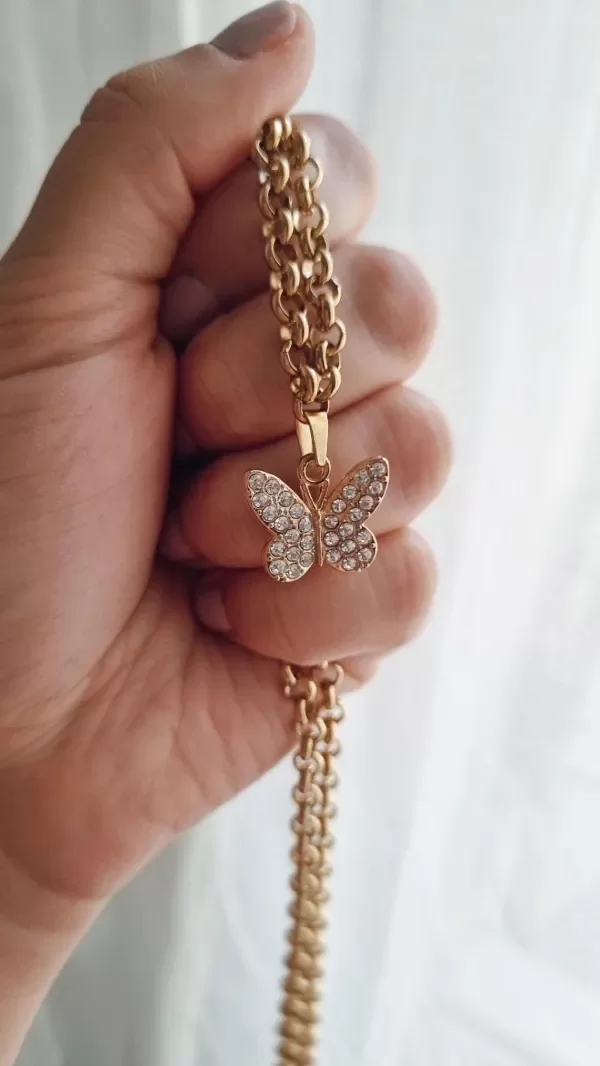 Producto - Gargantilla mariposa con strass rolo