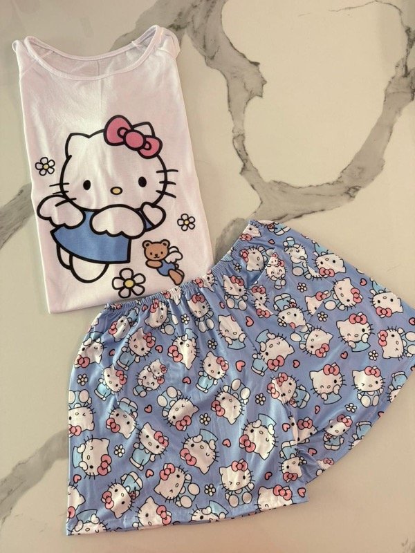 Producto - Pijama Kitty celeste