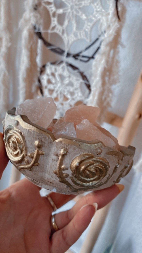 Producto - Lámpara de sal rosas labradas