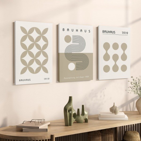 Producto - Set x3 Cuadros - Bauhaus 17