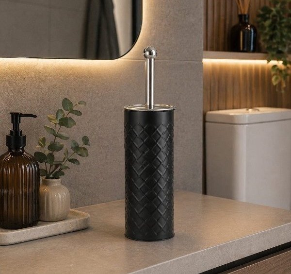 Producto - CEPILLO BAÑO NEGRO ROMBOS