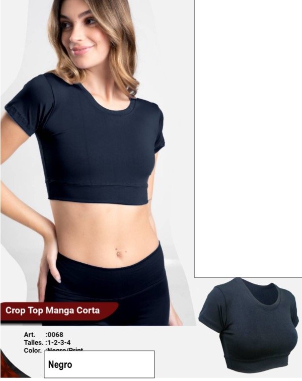 Producto - LINEA FELIX crop top manga corta
