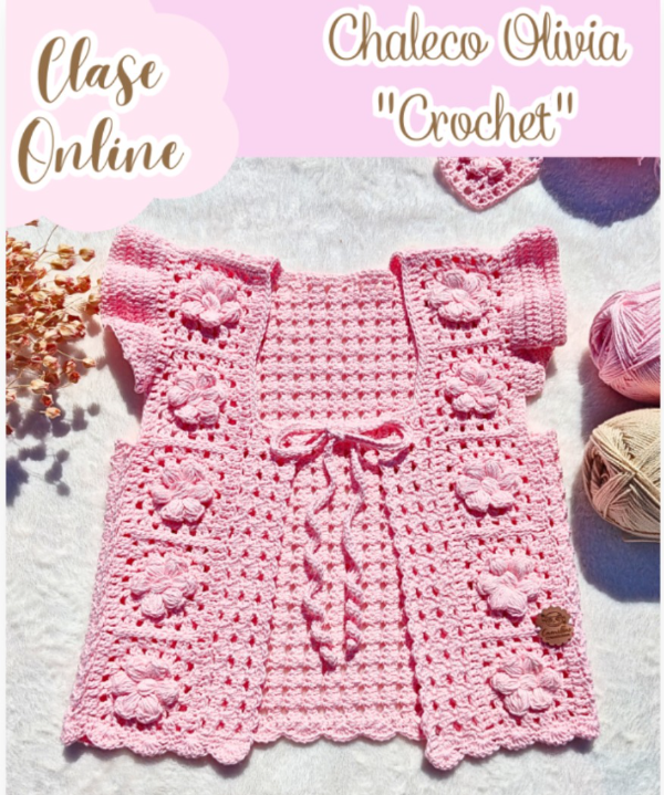 Producto - Clase Online Chaleco Olivia