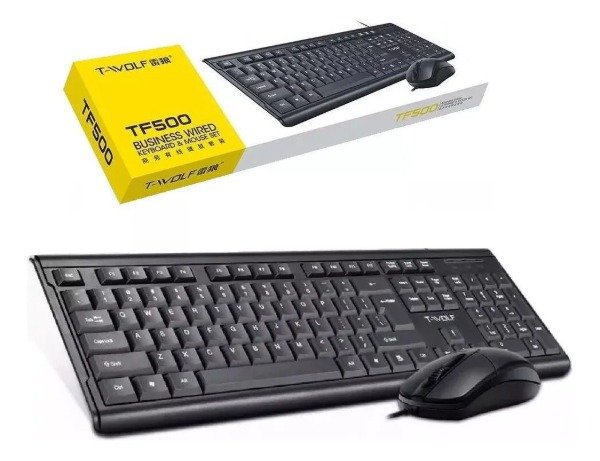 Producto - Kit Teclado+Mouse con Cable TF500