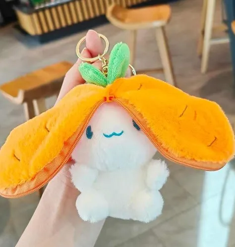 Producto - Llavero peluche cinnamoroll premium se convierte en zanahoria