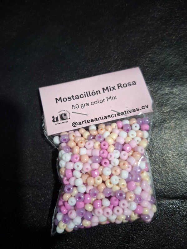 Producto - Mostacillón Mix Rosa x 50 grs