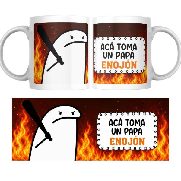 Producto - Taza - Dia del padre - Acá toma un papá enojón (flork)