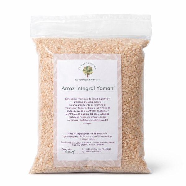Producto - Arróz Integral Yamaní Agroecológico.