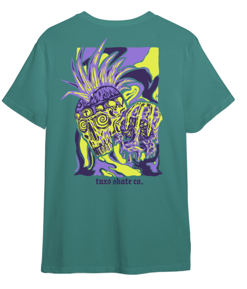 Producto - REMERA TUXS SKATE - CALACA MUSHROOM VERDE