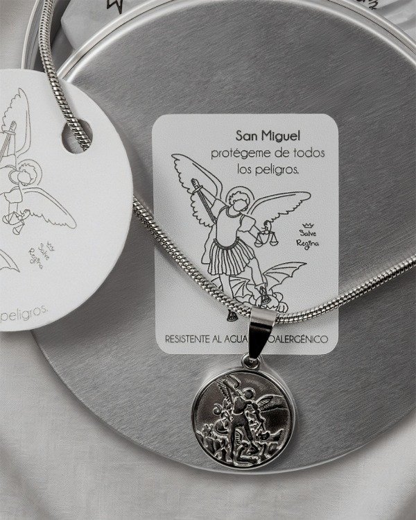 Producto - Collar Acero San Miguel Arcángel