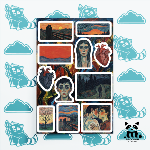 Producto - Plancha de Stickers Expresionismo