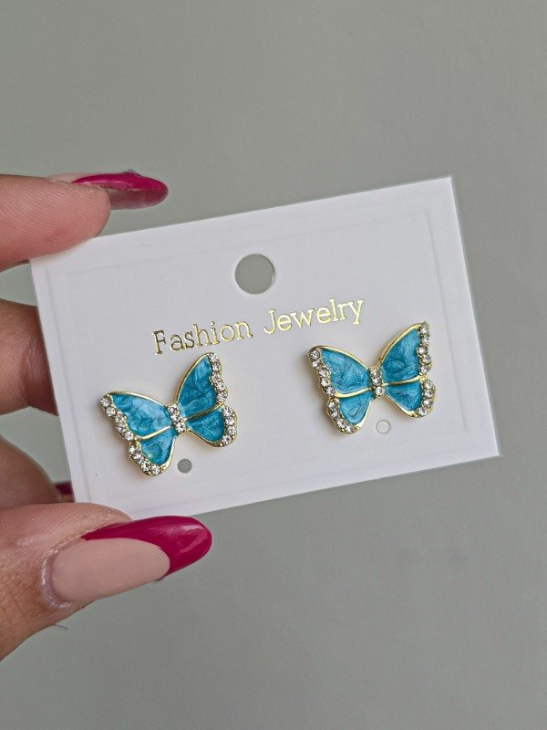 Producto - Aros mariposa strass