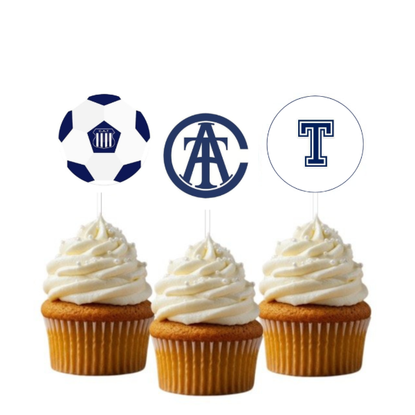 Producto - Topper cupcakes Talleres x 12 Unid.