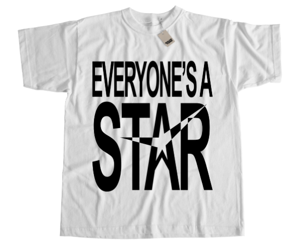 Remera EVERYONE'S A STAR ByN