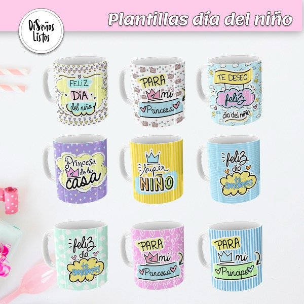Producto - Plantillas tazas "Feliz niñez"
