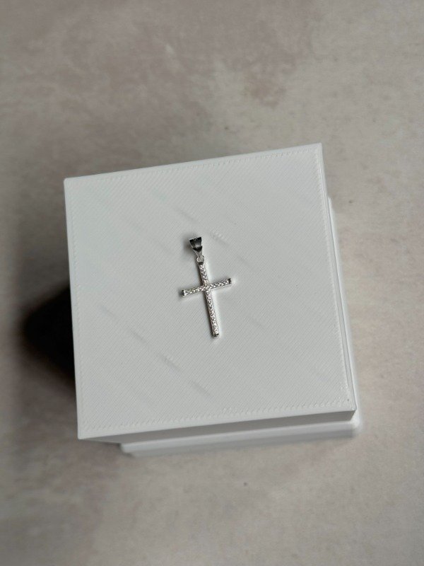 Producto - Dije cruz con cubics