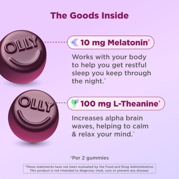Producto - OLLY Max Strength Gomitas para Dormir 10mg Melatonina (50 gomitas) - 2
