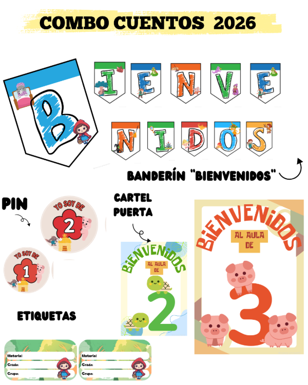 Producto - COMBO CUENTOS 2026. Primer Ciclo