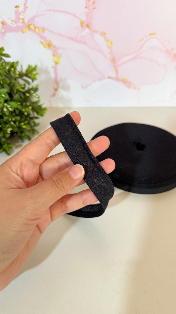 Producto - Cinta bies lisa negro - 3mts