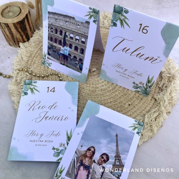 Producto - 17 Números de Mesa con Fotos