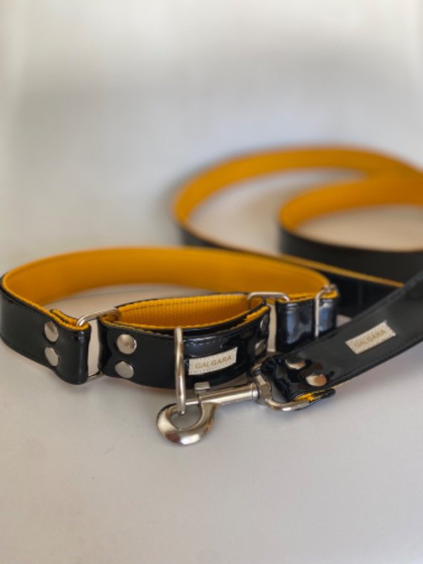 Producto - Charol negro+amarillo