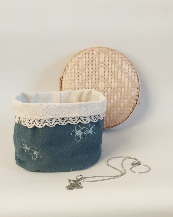 Producto - Organizador Sarah - Estampado Artesanal (azul) - 0