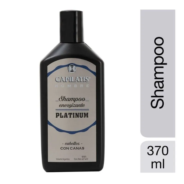 Producto - Shampoo Energizante Para Cabellos Con Canas Platinum 370 Ml