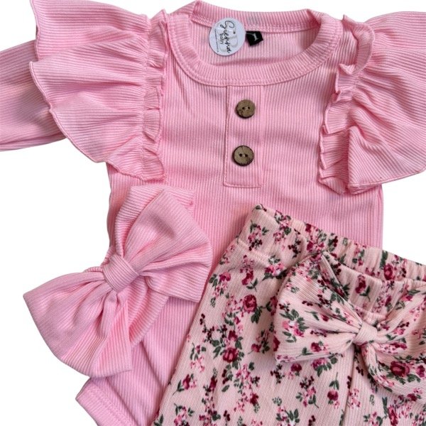Producto - Conjunto morley rosa flores