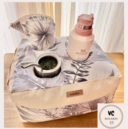 Producto - Almohadon Matero Clasico 3 Espacios Ramitas