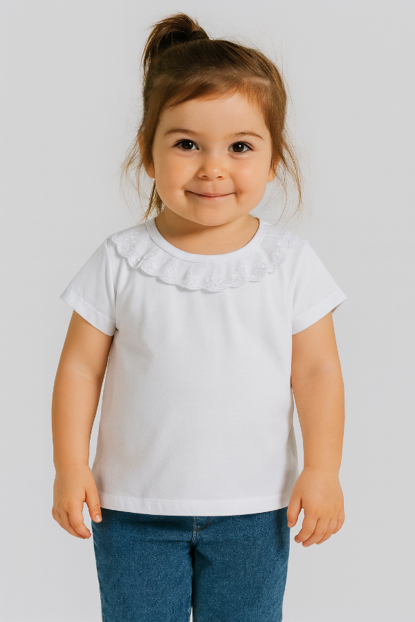 Producto - REMERA BEBA ALGODÓN CON LYCRA CON PUNTILLA - 3