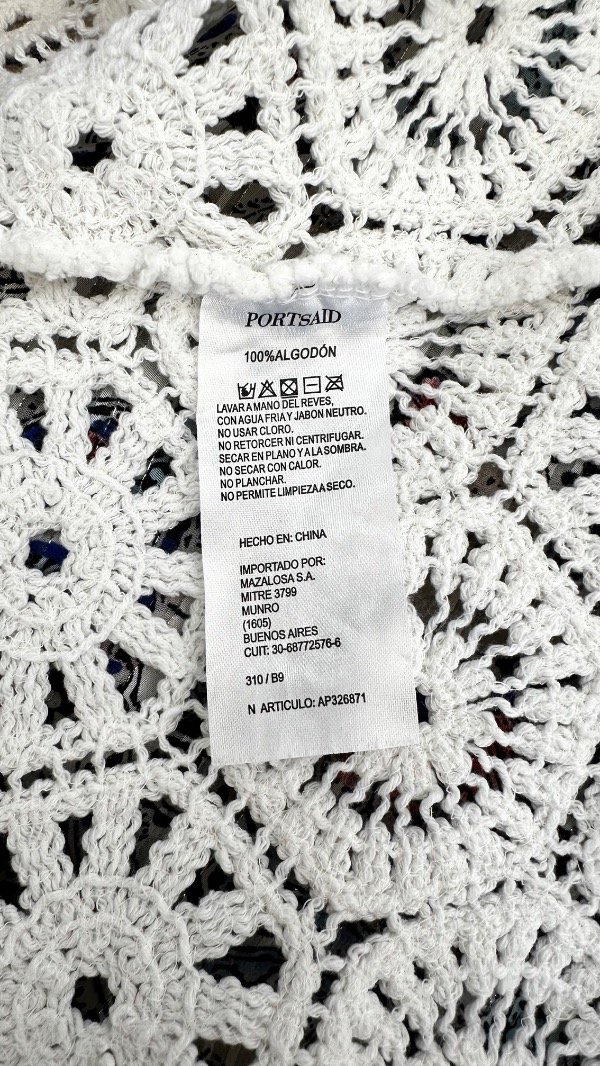 Producto - Kimono tejido crochet Portsaid - 3