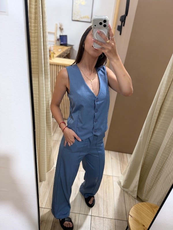 Producto - Set Sastrero Malaika azul