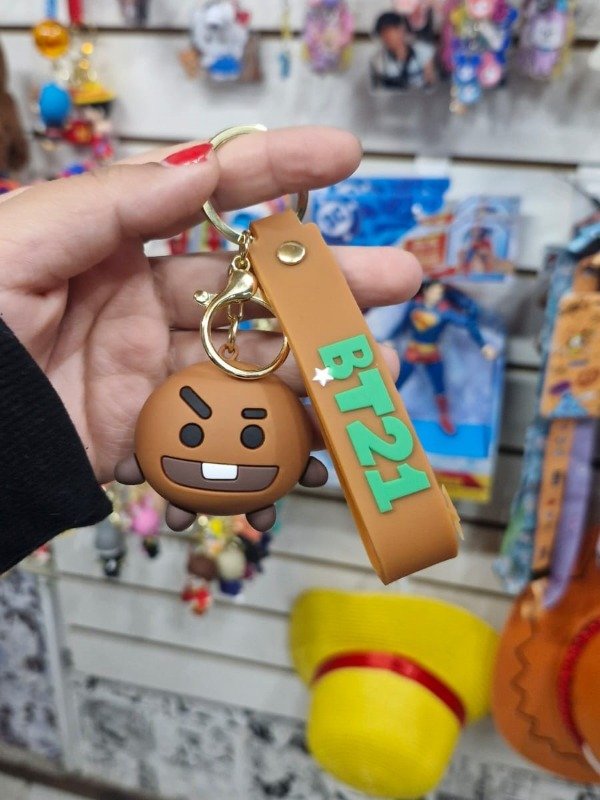 Producto - BTS - LLAVERO GOMA SHOOKY (SUGA) BT21