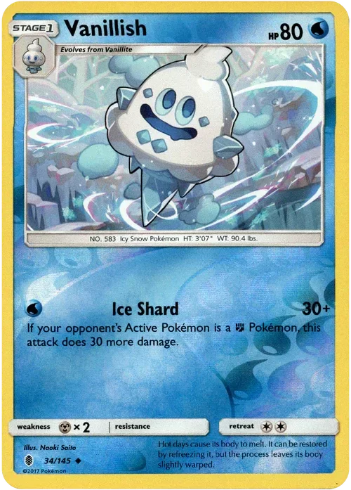 Producto - Vanillish - 34/145 - Guardians Rising - Reverse Holo
