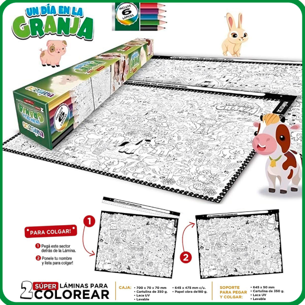Producto - Láminas para Colorear - Granja