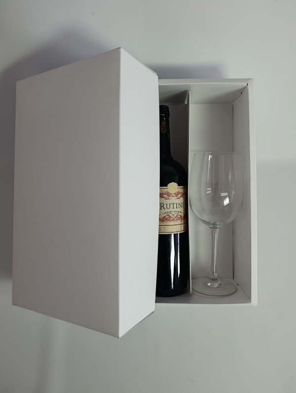 Producto - Caja para Vino Con Divisor 31x17x9