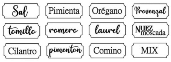 Producto - TRANSFER UV 007 - CONDIMENTOS