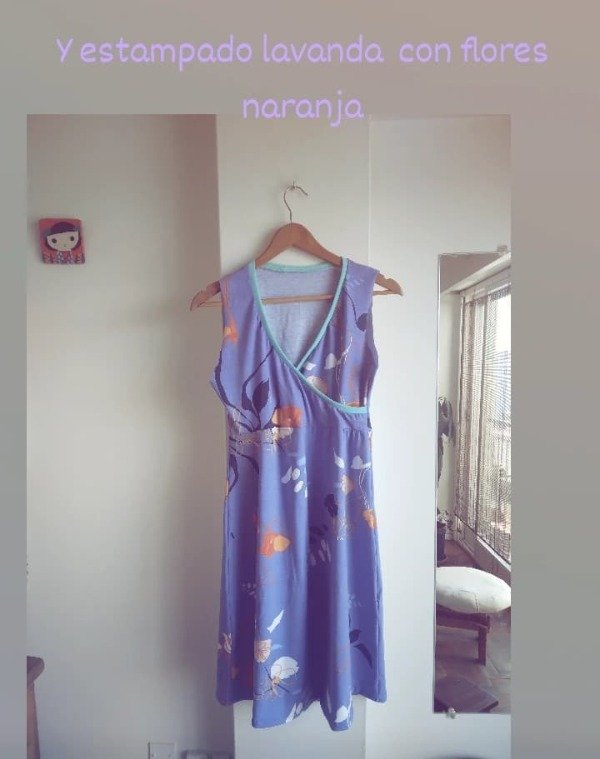 Producto - Vestido teresina carolina sin mangas estampado de algodón