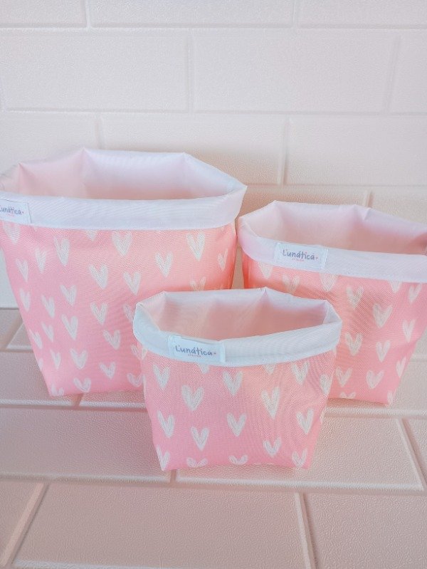 Producto - Combo Cestos Impermeables Corazones