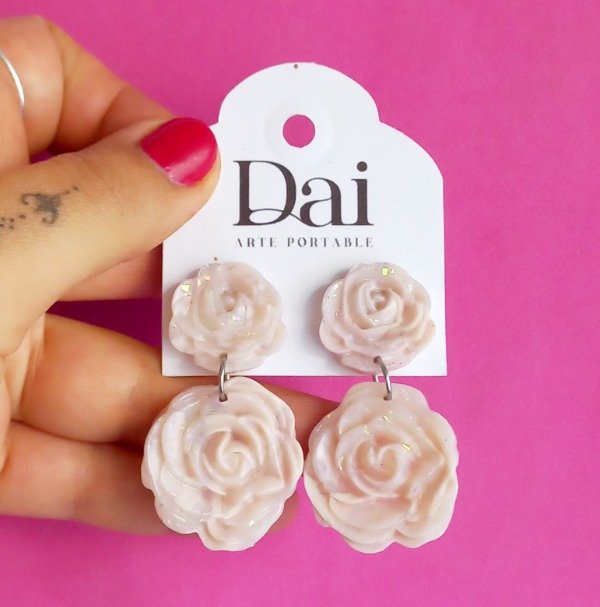 Producto - Aros Rosas Crema