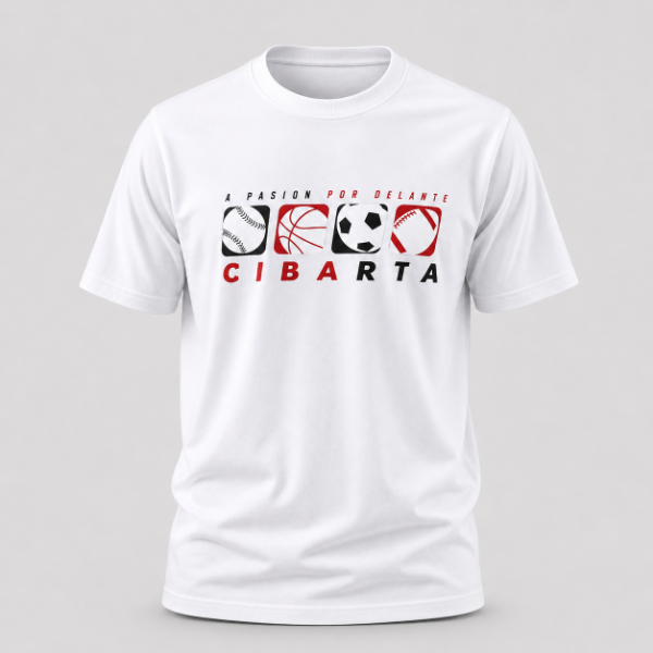 Producto - Remera Deportiva Cibarta Modelo sport Live Blanca algodón