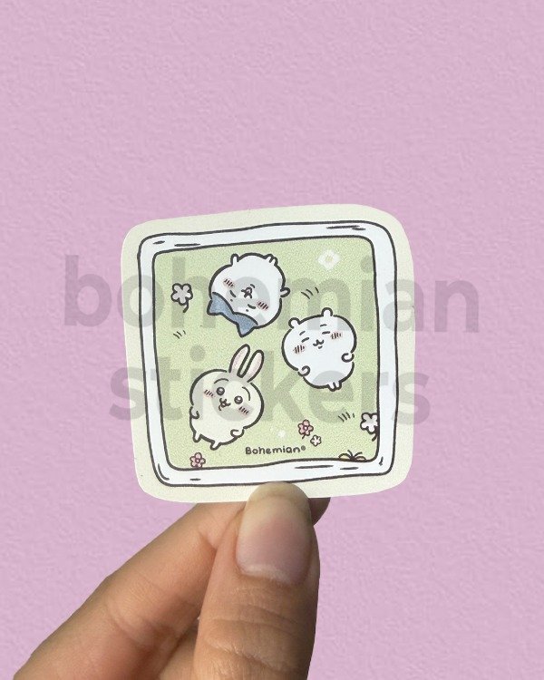 Producto - CHIIKAWA, USAGI Y HACHIWARE -  Sticker Individual de Chiikawa