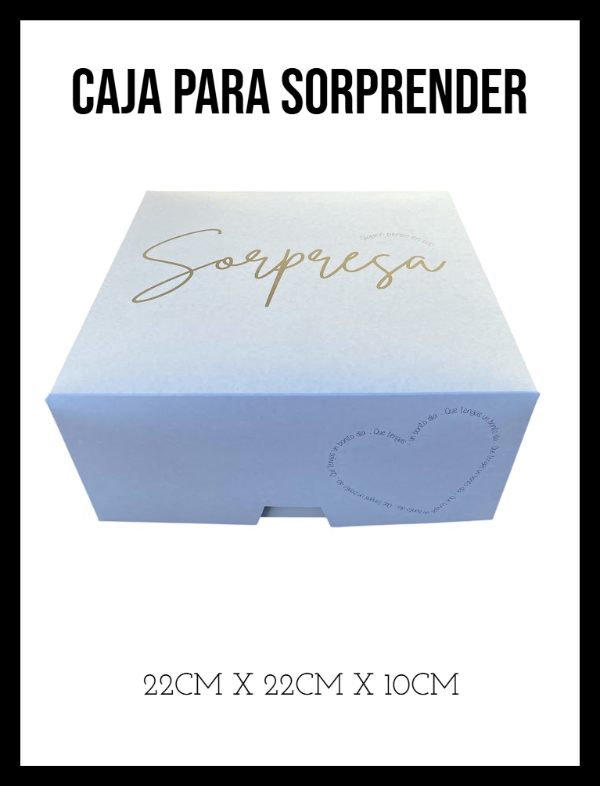 Producto - caja para sorprender 22x22x10m