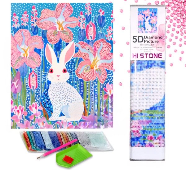 Producto - DIAMOND PAINTING 30X40 CONEJITO DULCE PINTURA