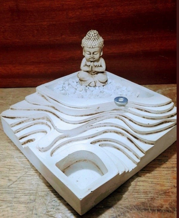 Producto - Jardin zen cuadrado con patina