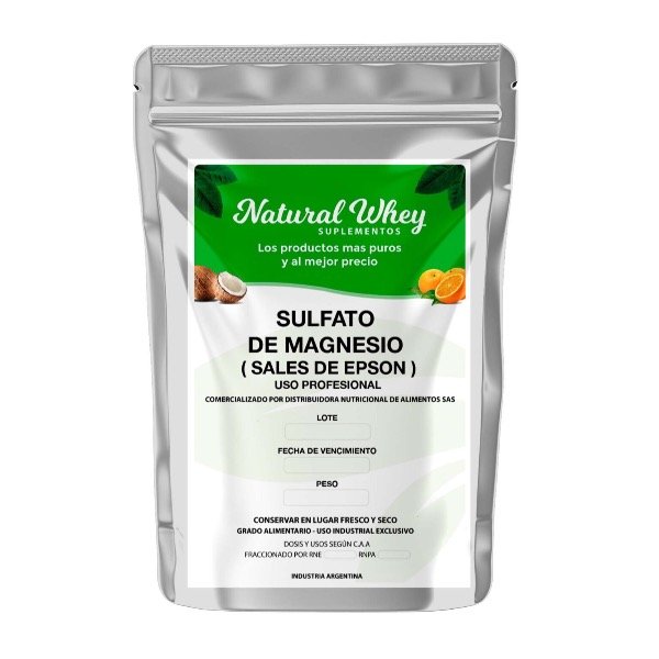 Producto - SULFATO DE MAGNESIO (SALES DE EPSOM) NATURAL WHEY