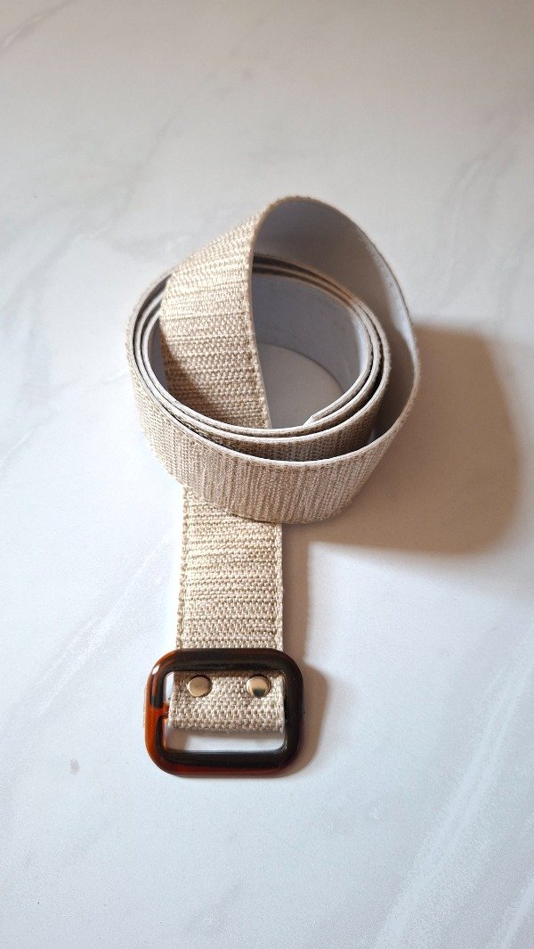 Producto - Cinto rafia hebilla cuadrada