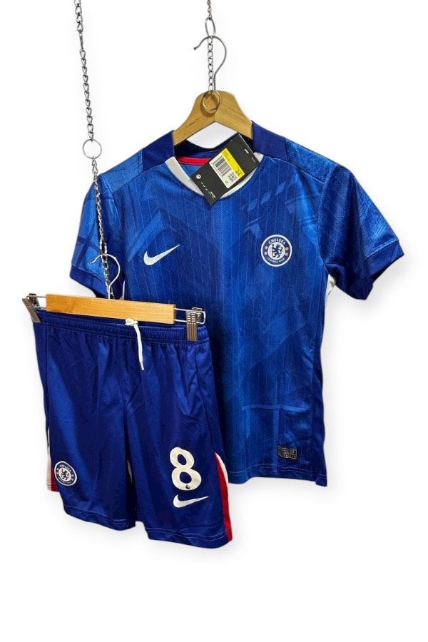 Producto - Conjunto Chelsea Titular 2025/2026 Enzo Fernández Importado Niños